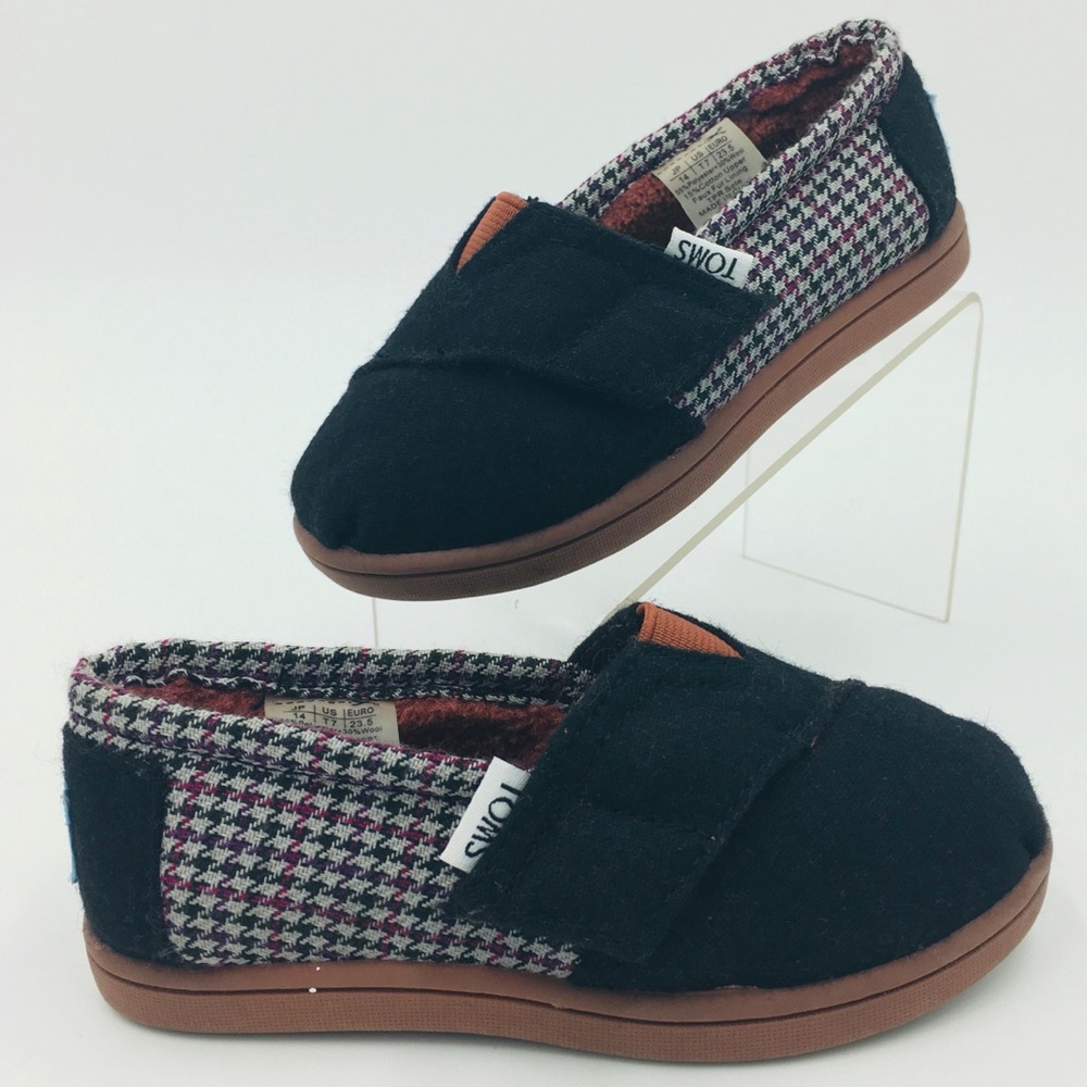 TOMS Sherpa Lined Toddler Shoes Size 7